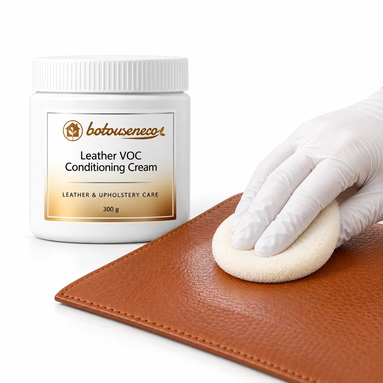 Conditioning Nappa leather seating with Luxury Leather & Upholstery VOC Conditioning Cream