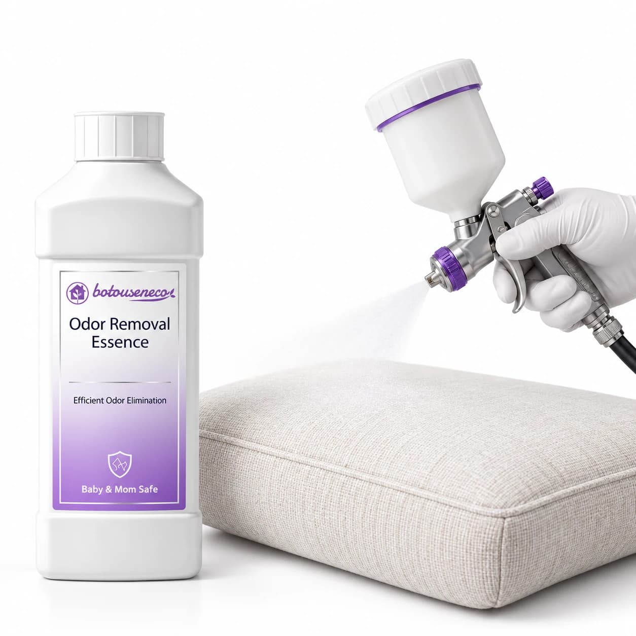 ULV misting and surface application of plant-polyphenol Odor Eliminator