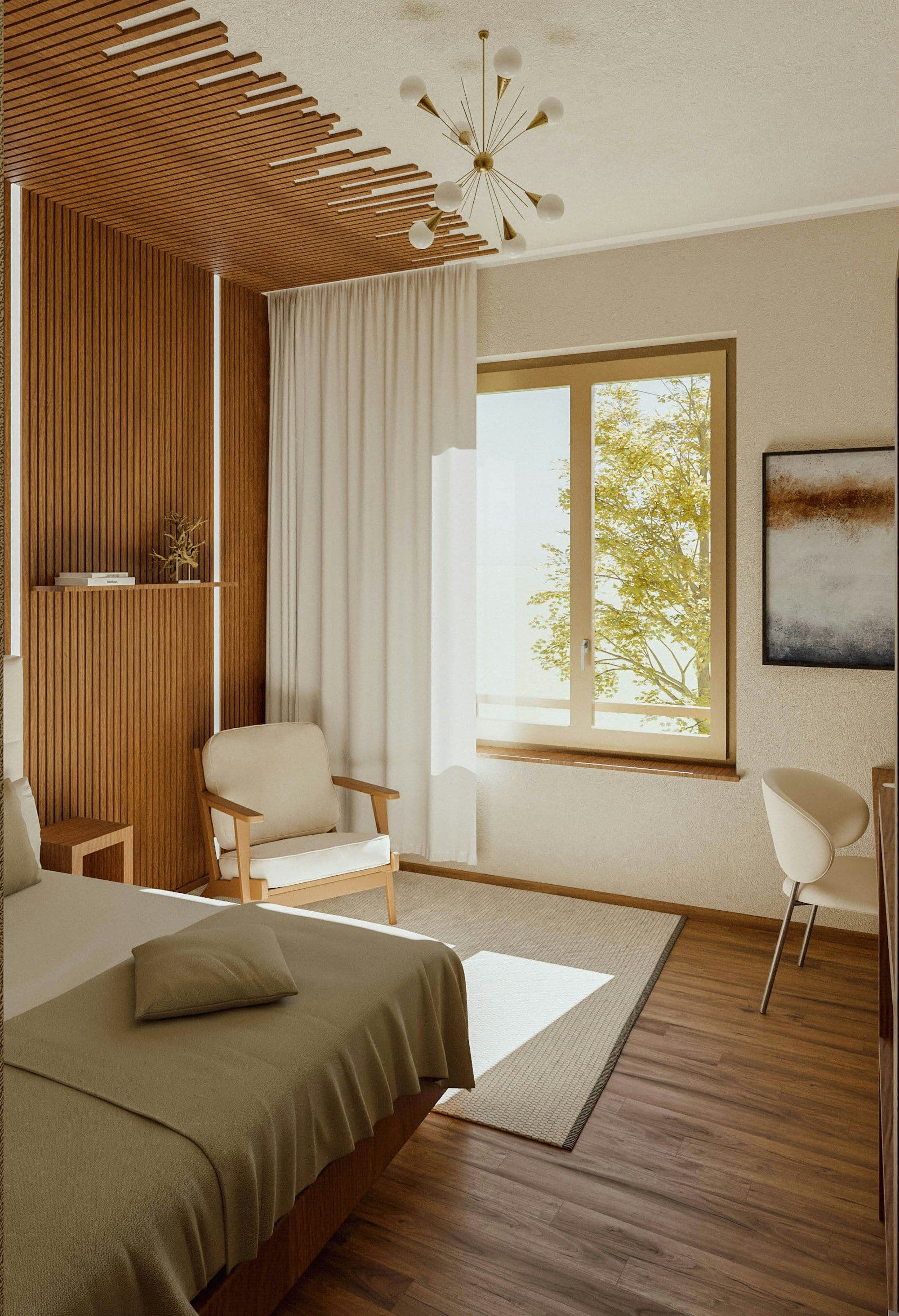 Hotel room where smoke and odor treatments are used between guests