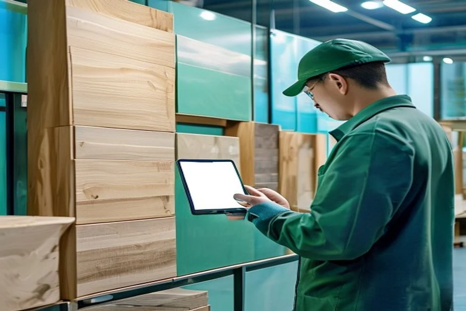 Furniture panel source inspection scene