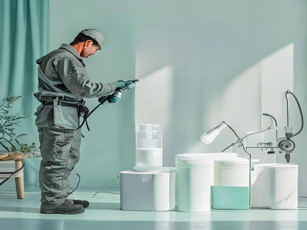 Professional product workflow preparation scene